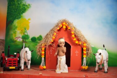 Saree Dhoti Ceremony Photoshoot